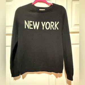 Black cashmere sweater